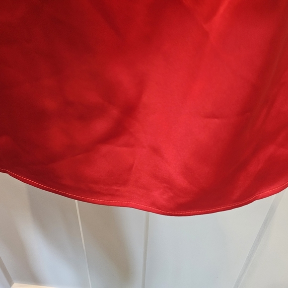 NWT Vestique Ruby Red Rhinestone Trim Mini Dress Size L - Picture 4 of 11